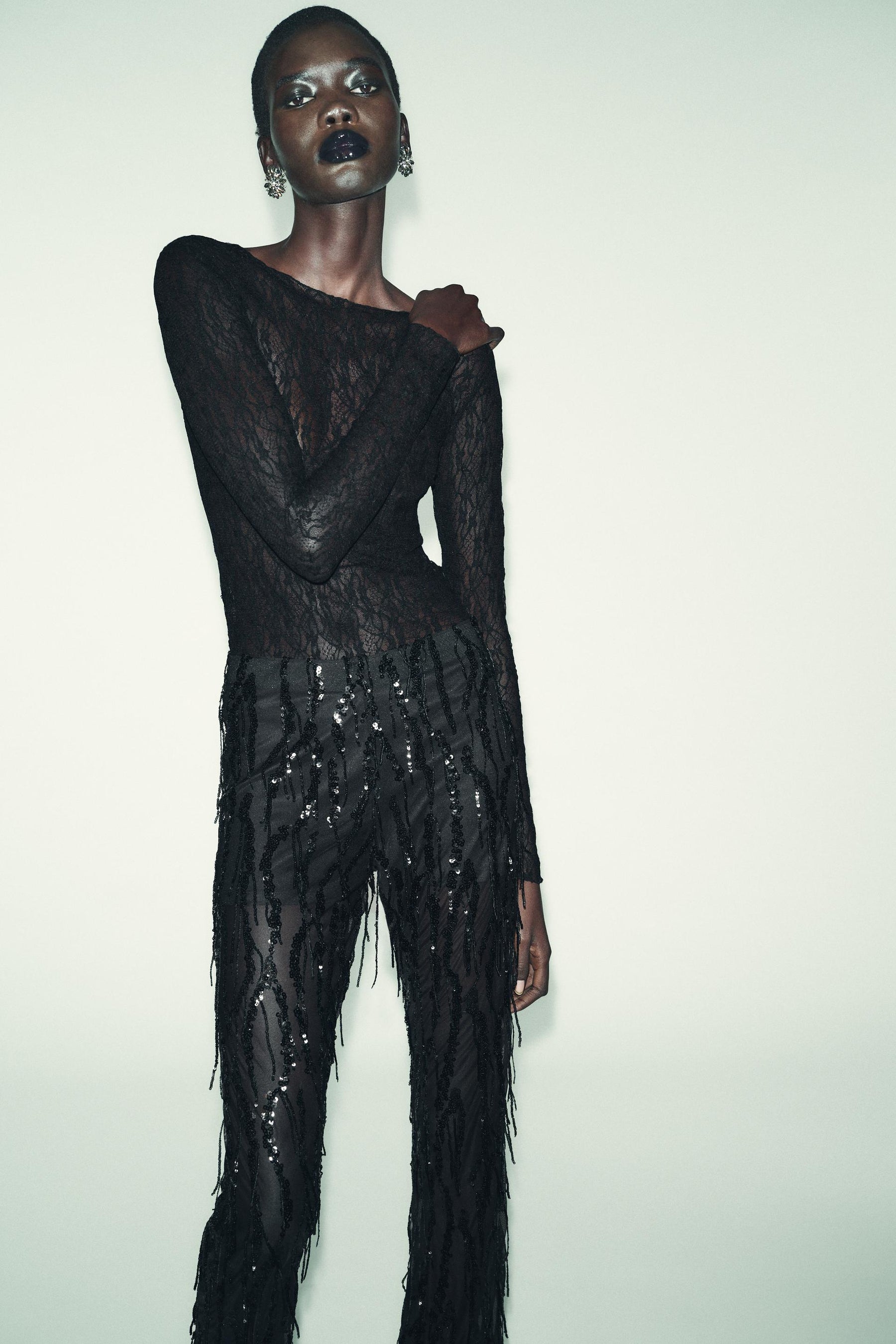 Lace Long Sleeve Top