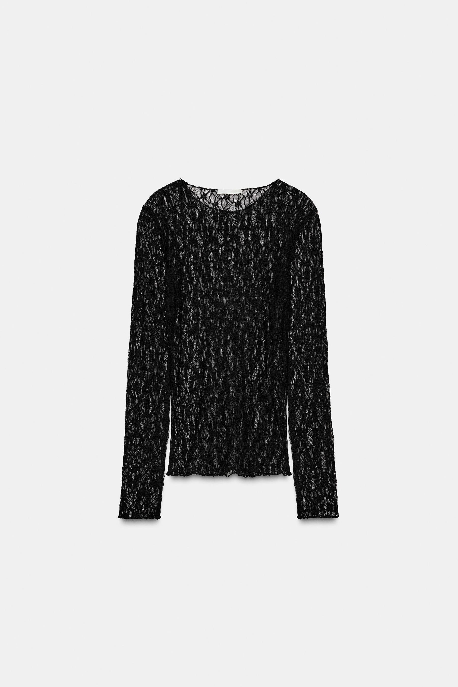 Lace Long Sleeve Top