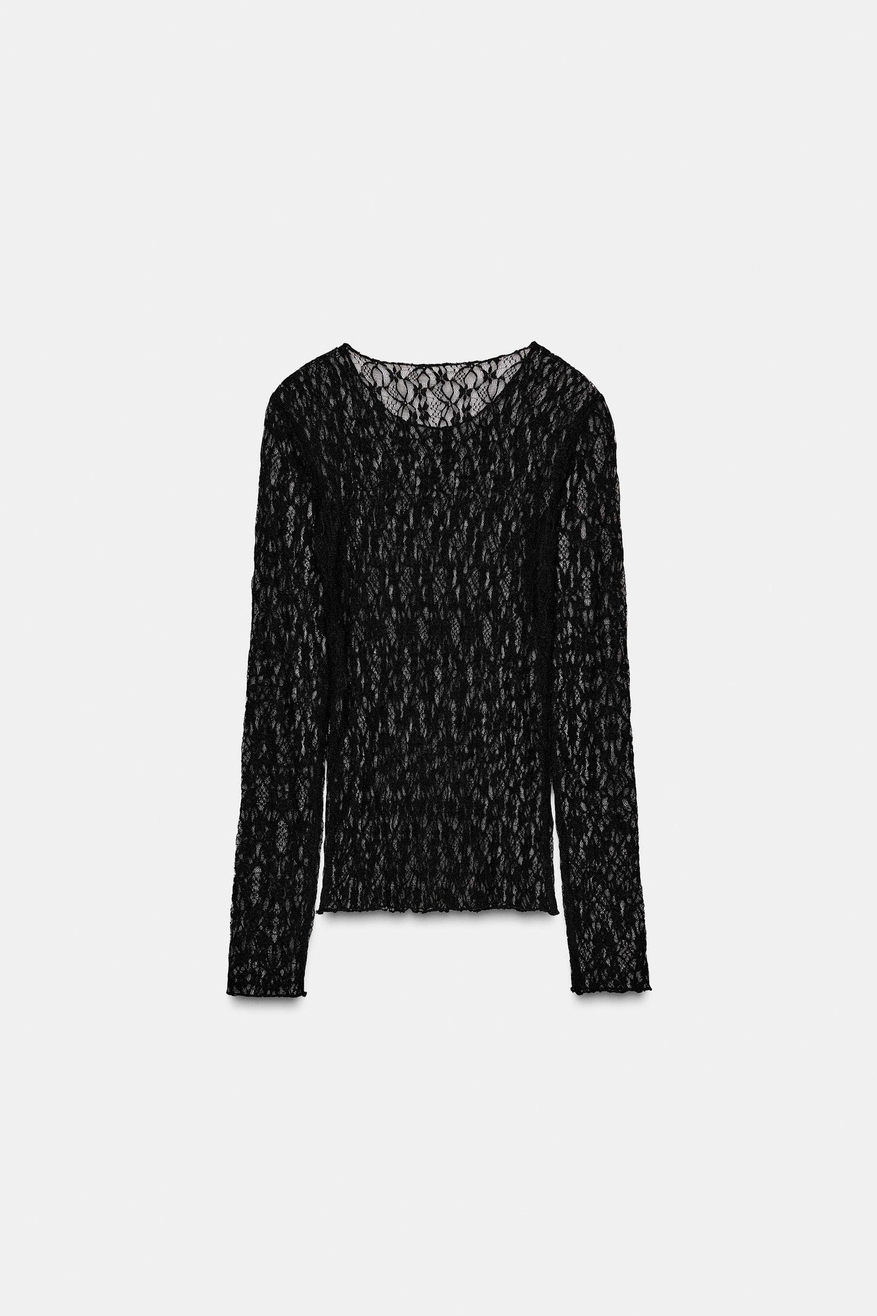Lace Long Sleeve Top