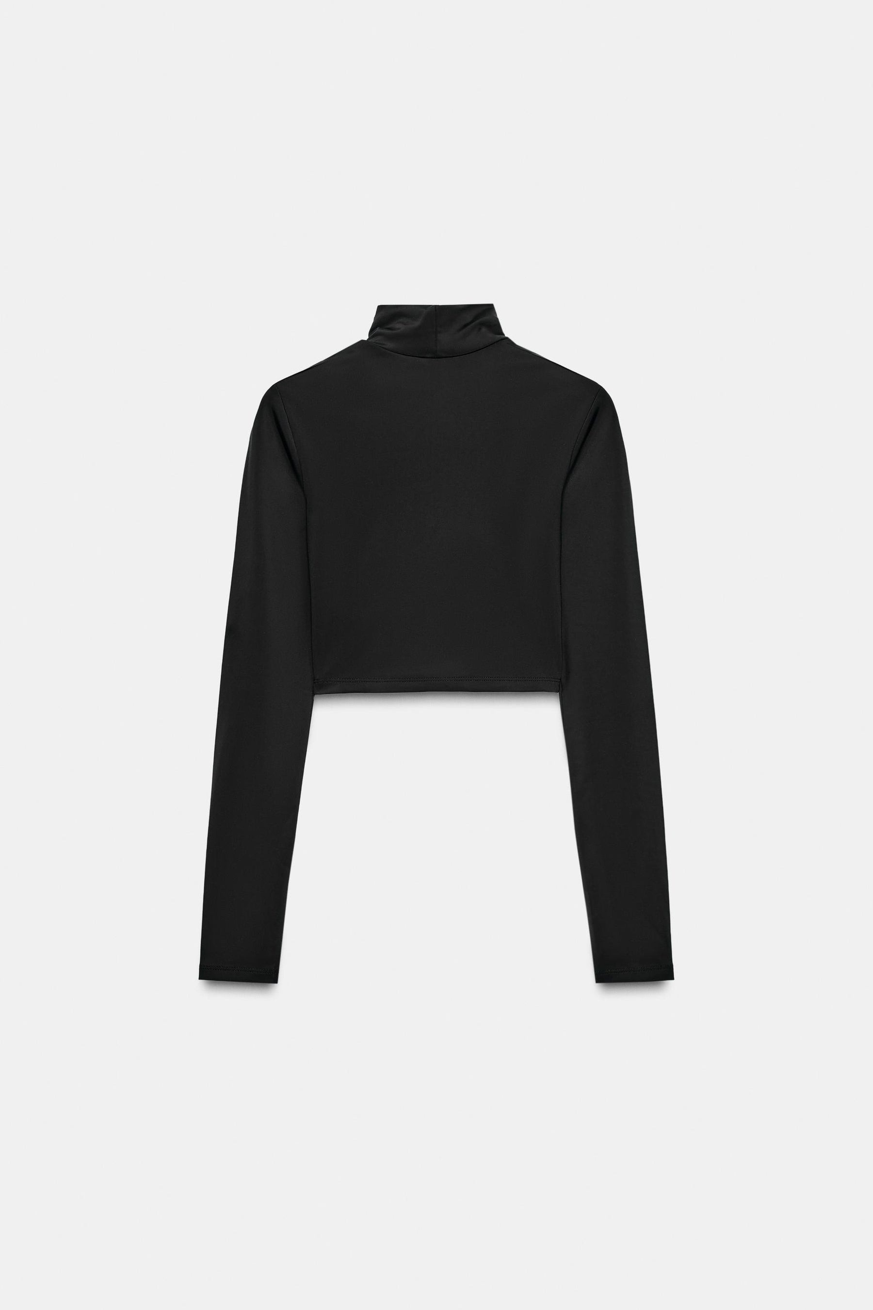 Cropped Polyamide T-Shirt