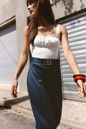 Twill Trousers with Belt