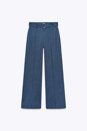 Twill Trousers with Belt
