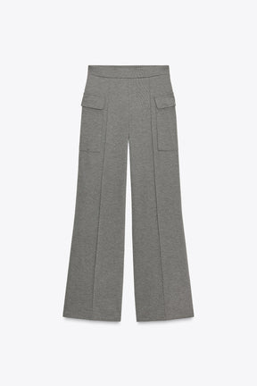 Piqué Trousers with Pockets