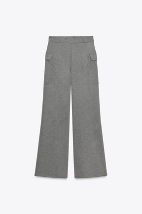 Piqué Trousers with Pockets