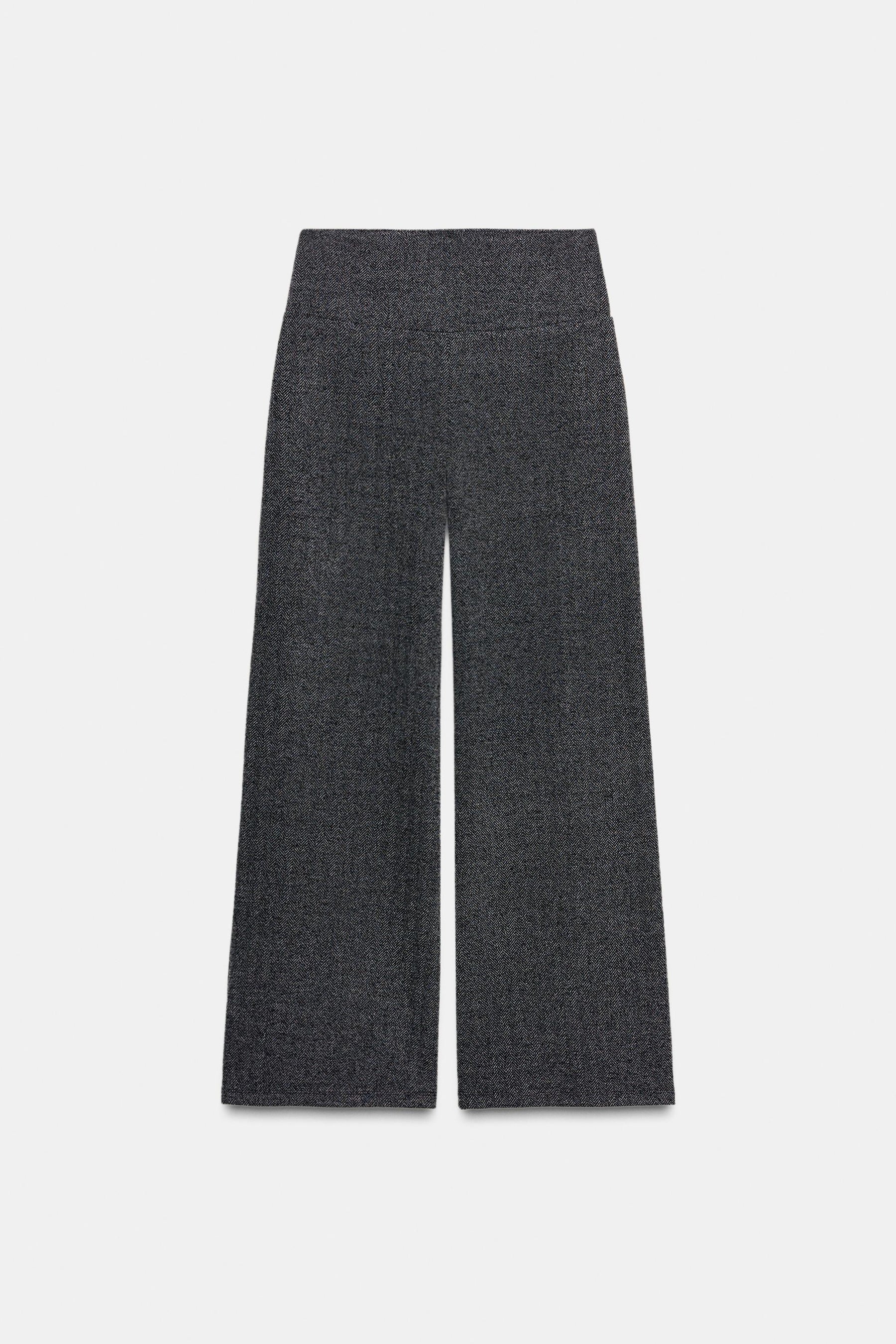 TWILL STRAIGHT-LEG TROUSERS