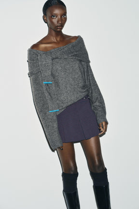 OFF-THE-SHOULDER KNIT JUMPER - Image 2