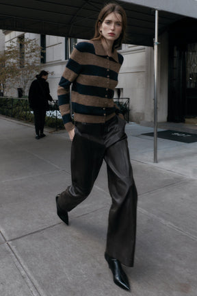 Striped Knit Cardigan