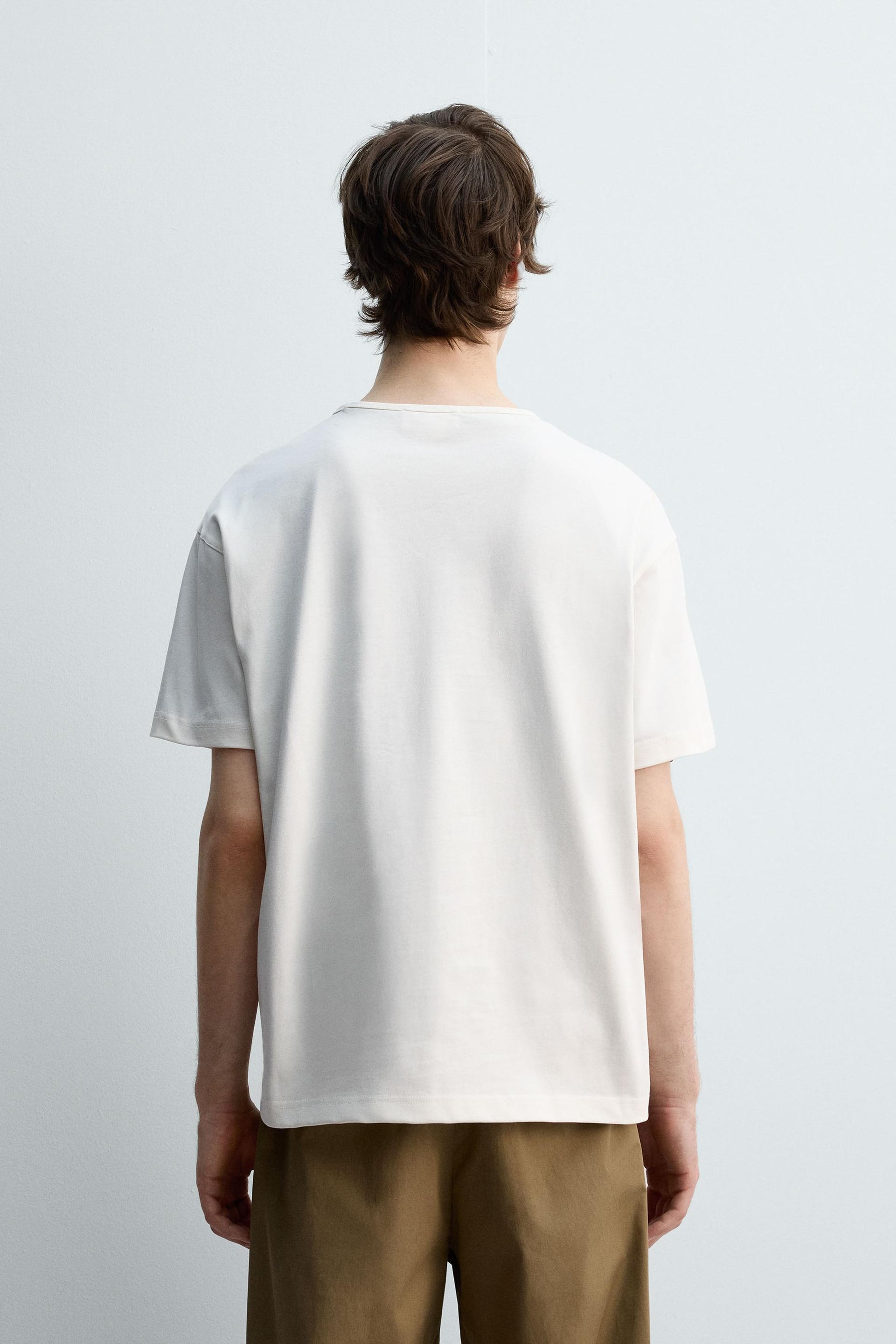 HEAVYWEIGHT RIBBED TRIM T-SHIRT - Image 3