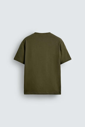 HEAVYWEIGHT RIBBED TRIM T-SHIRT - Image 8