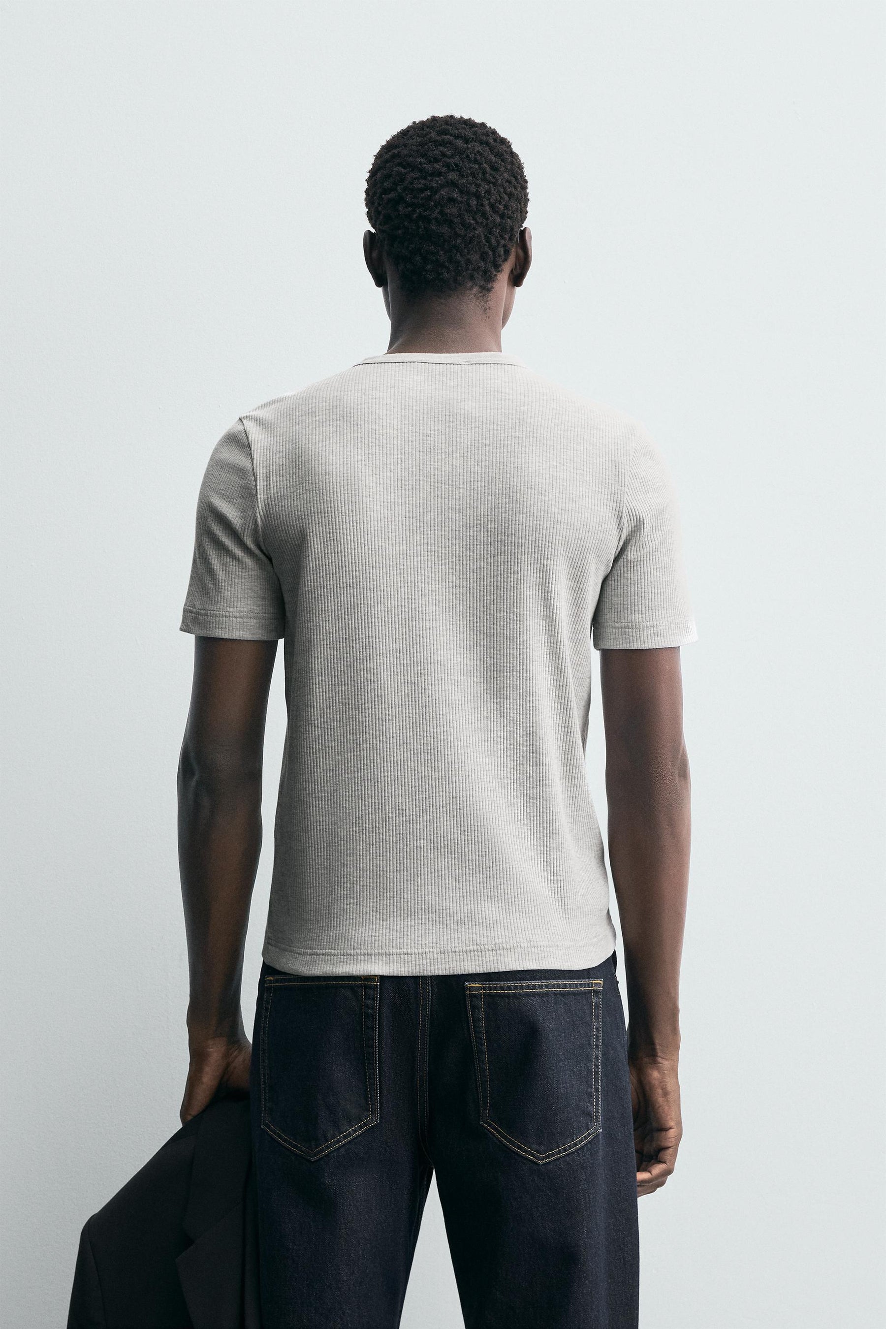 GRANDAD COLLAR T-SHIRT - Image 3