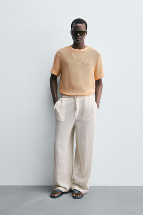 OPEN TEXTURED T-SHIRT - Image 1