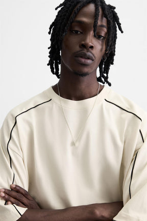 SWEATSHIRT WITH CONTRAST PIPING - Image 5