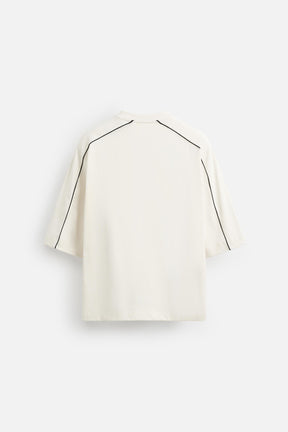 SWEATSHIRT WITH CONTRAST PIPING - Image 6