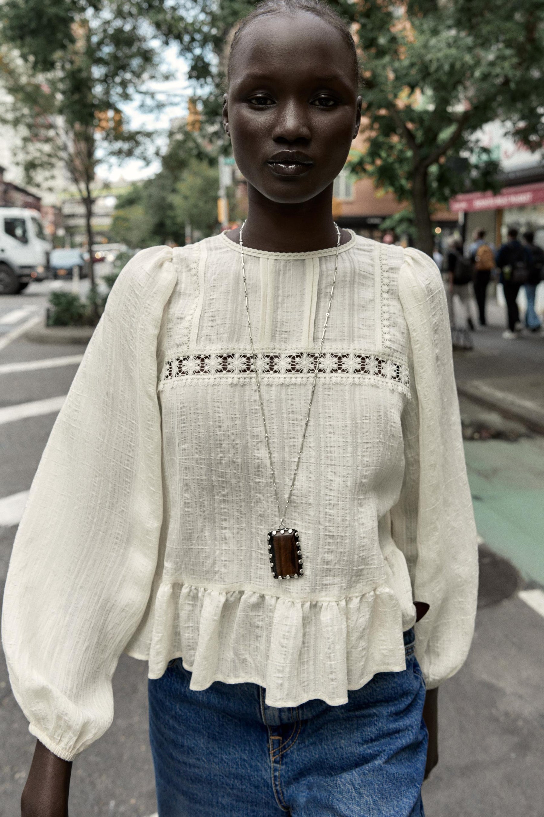 Romantic Entredeux Blouse