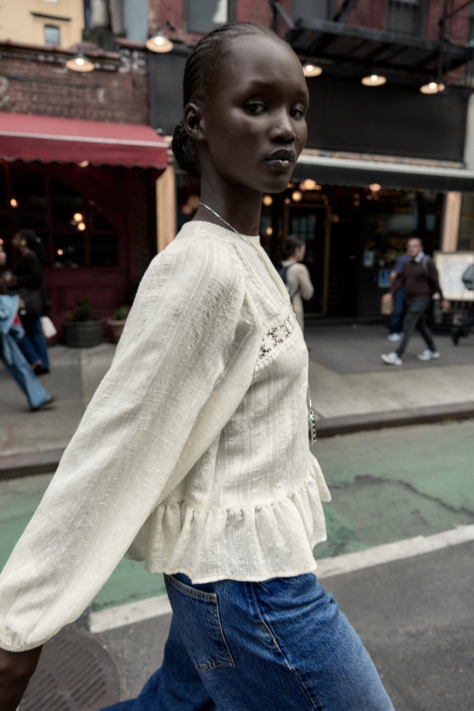 Romantic Entredeux Blouse