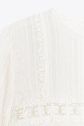 Romantic Entredeux Blouse