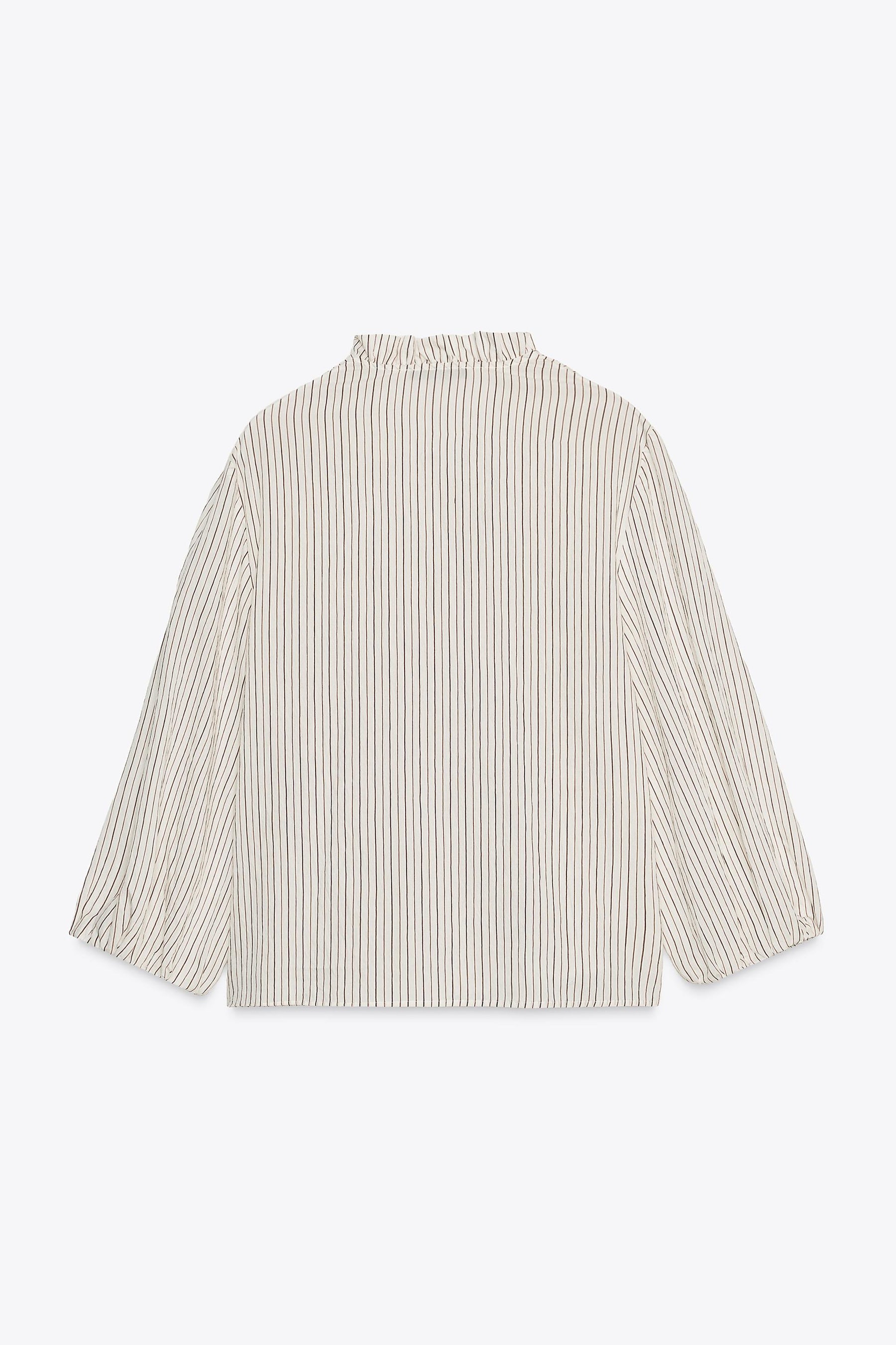 Striped Ruffled Shirt