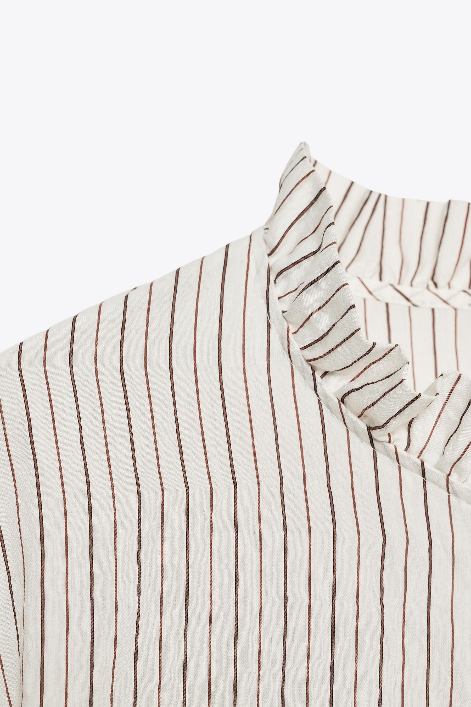 Striped Ruffled Shirt
