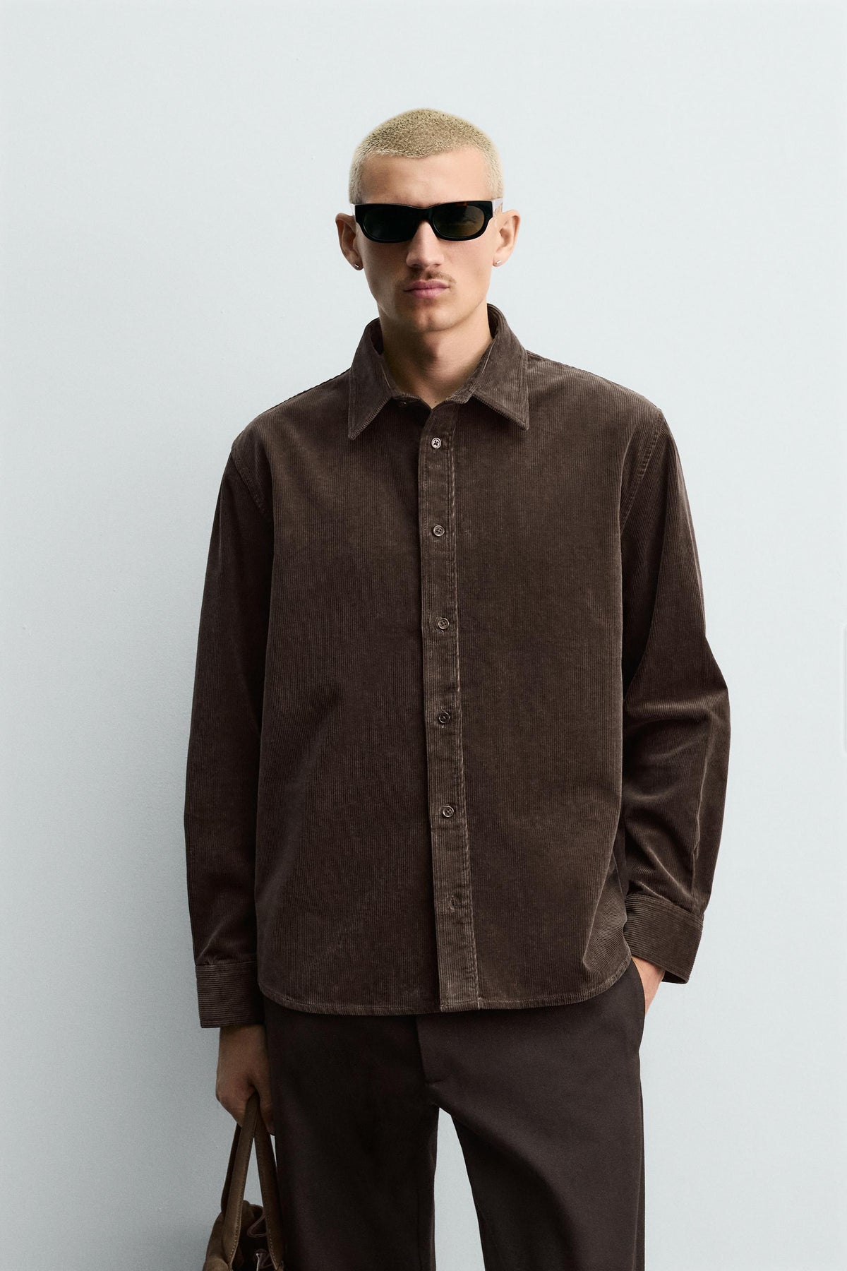 RELAXED FIT CORDUROY SHIRT - Image 2
