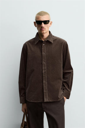 RELAXED FIT CORDUROY SHIRT - Image 2
