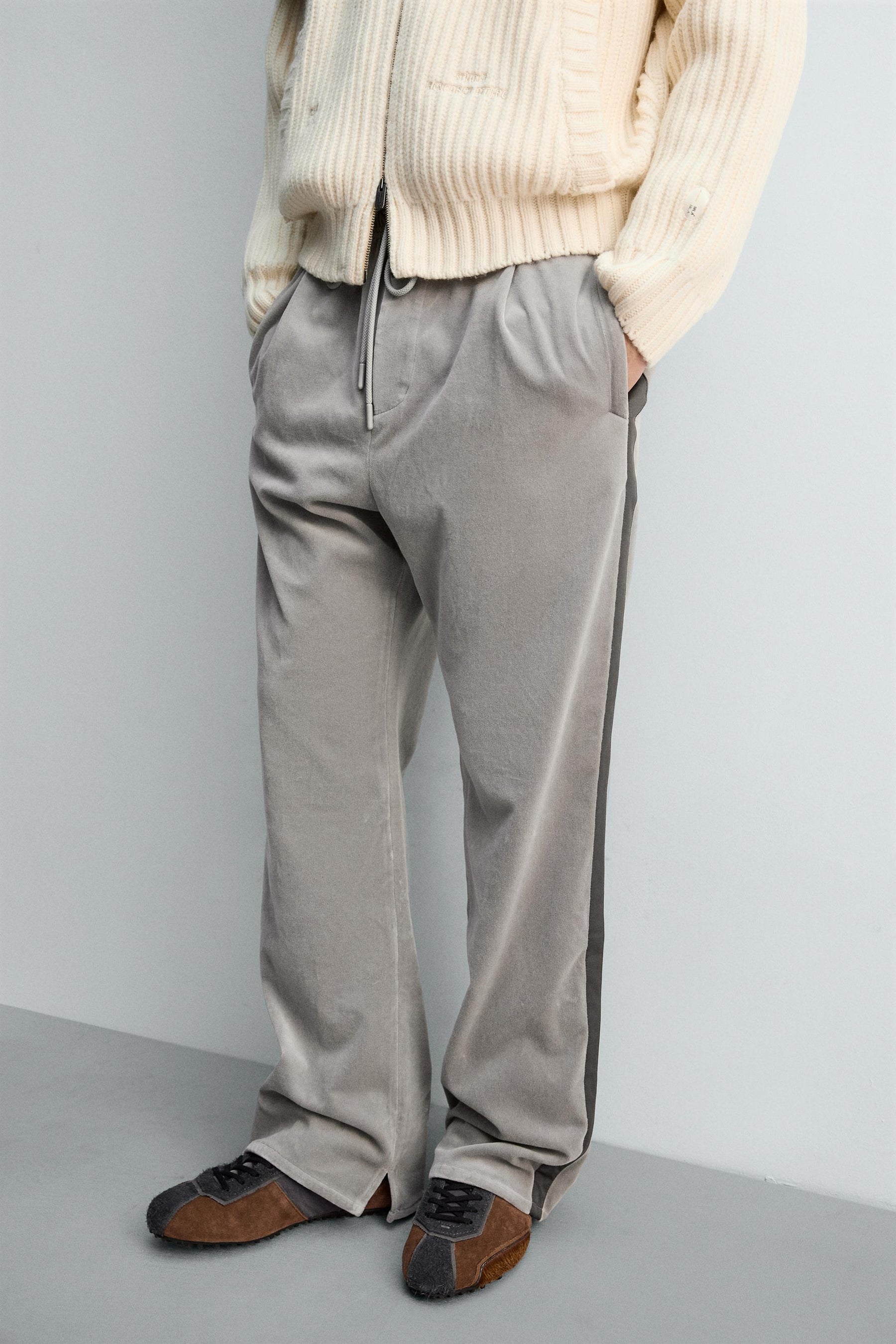 VELVET TROUSERS WITH TAPING X SR_A - Image 4