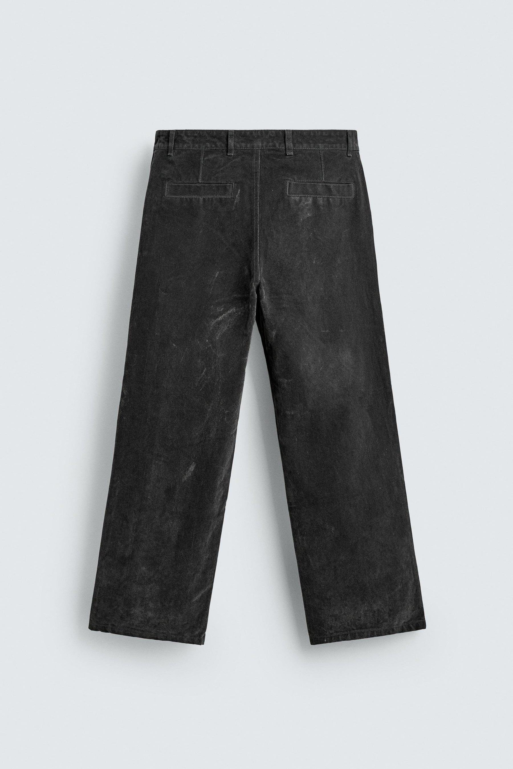 Flocked Relaxed Trousers