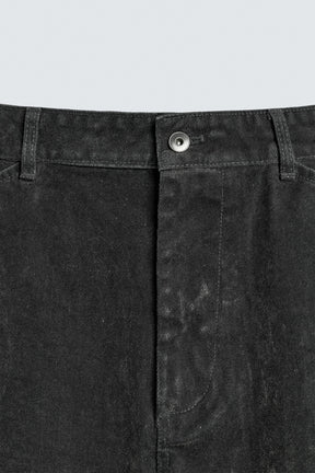 Flocked Relaxed Trousers