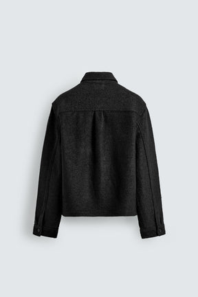 Textured Wool Overshirt