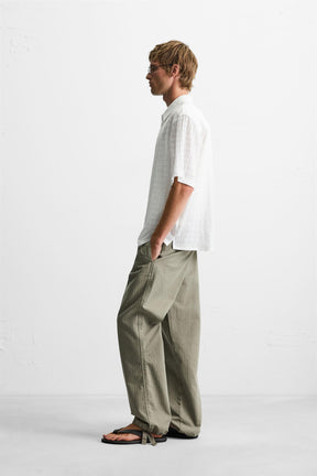 TEXTURED CHECK SHIRT - Image 4