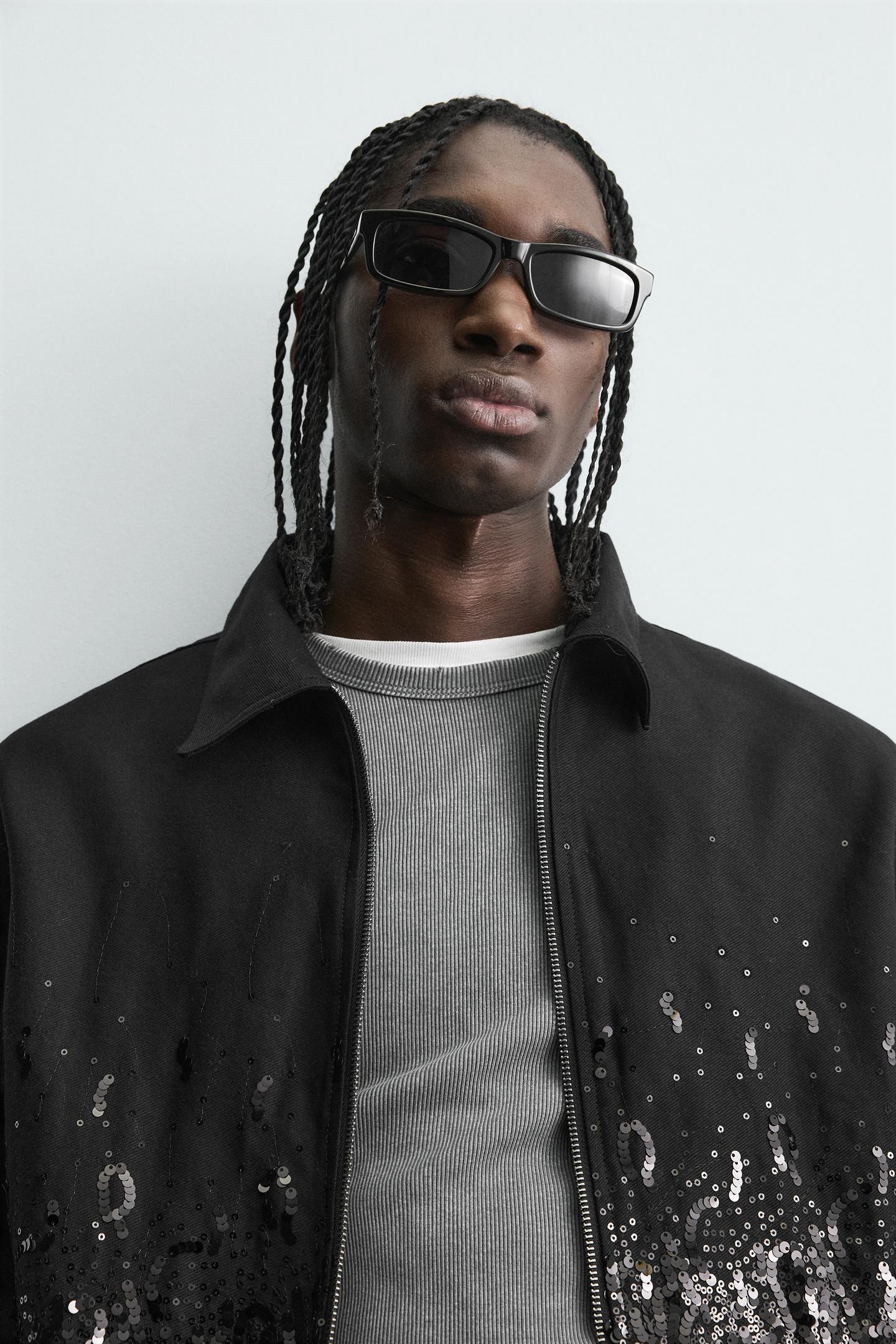 Cropped Sequin Jacket