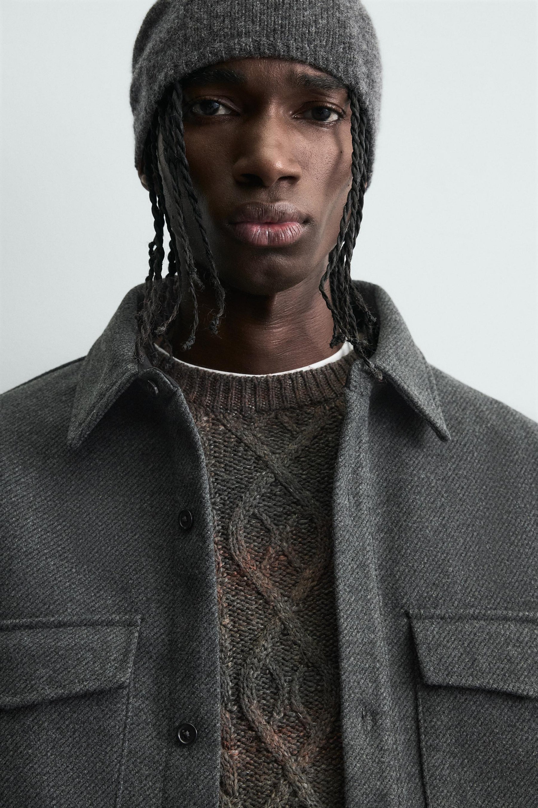 WATER-REPELLENT TWILL TEXTURED OVERSHIRT - Image 7