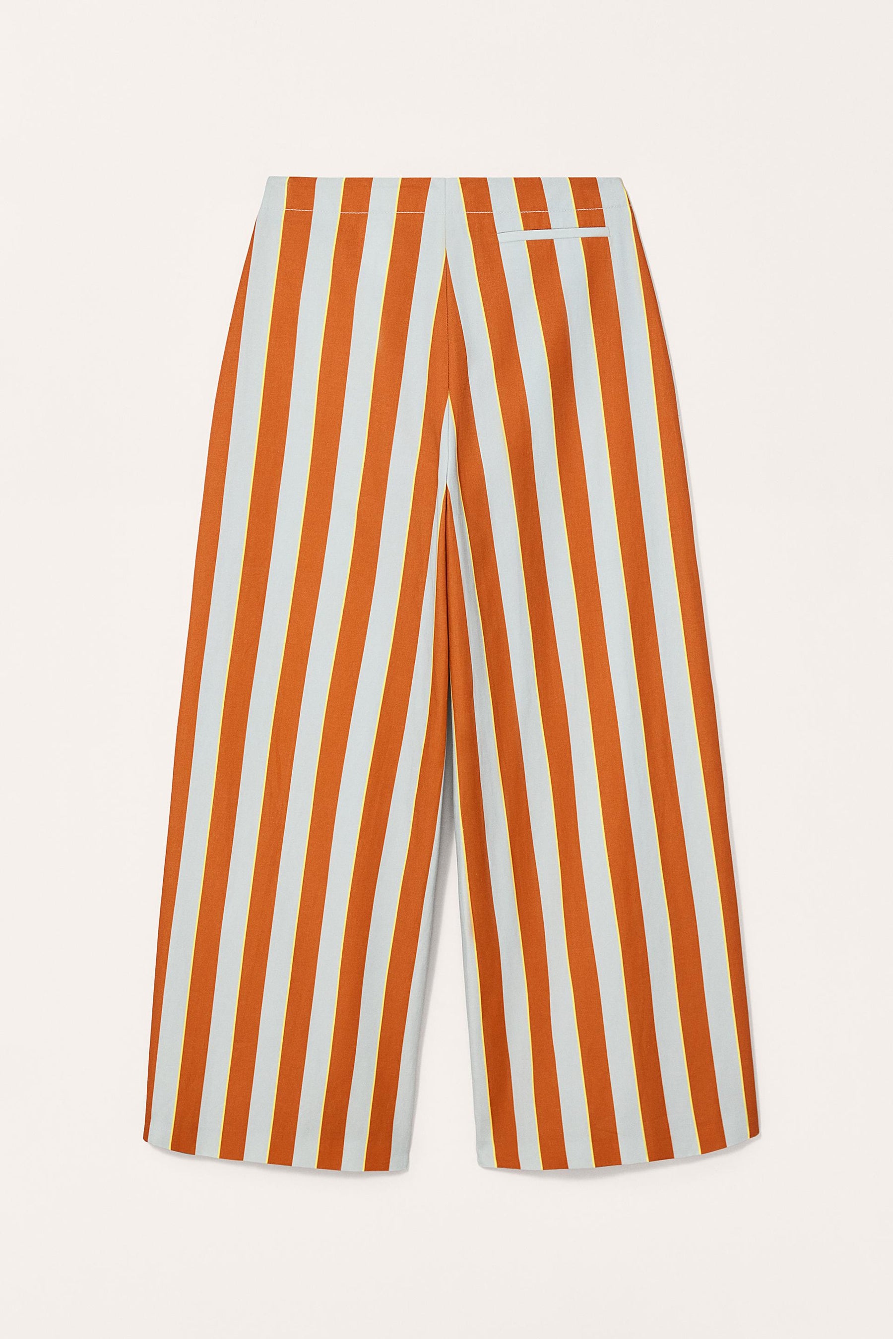 STRIPED WIDE-LEG TROUSERS