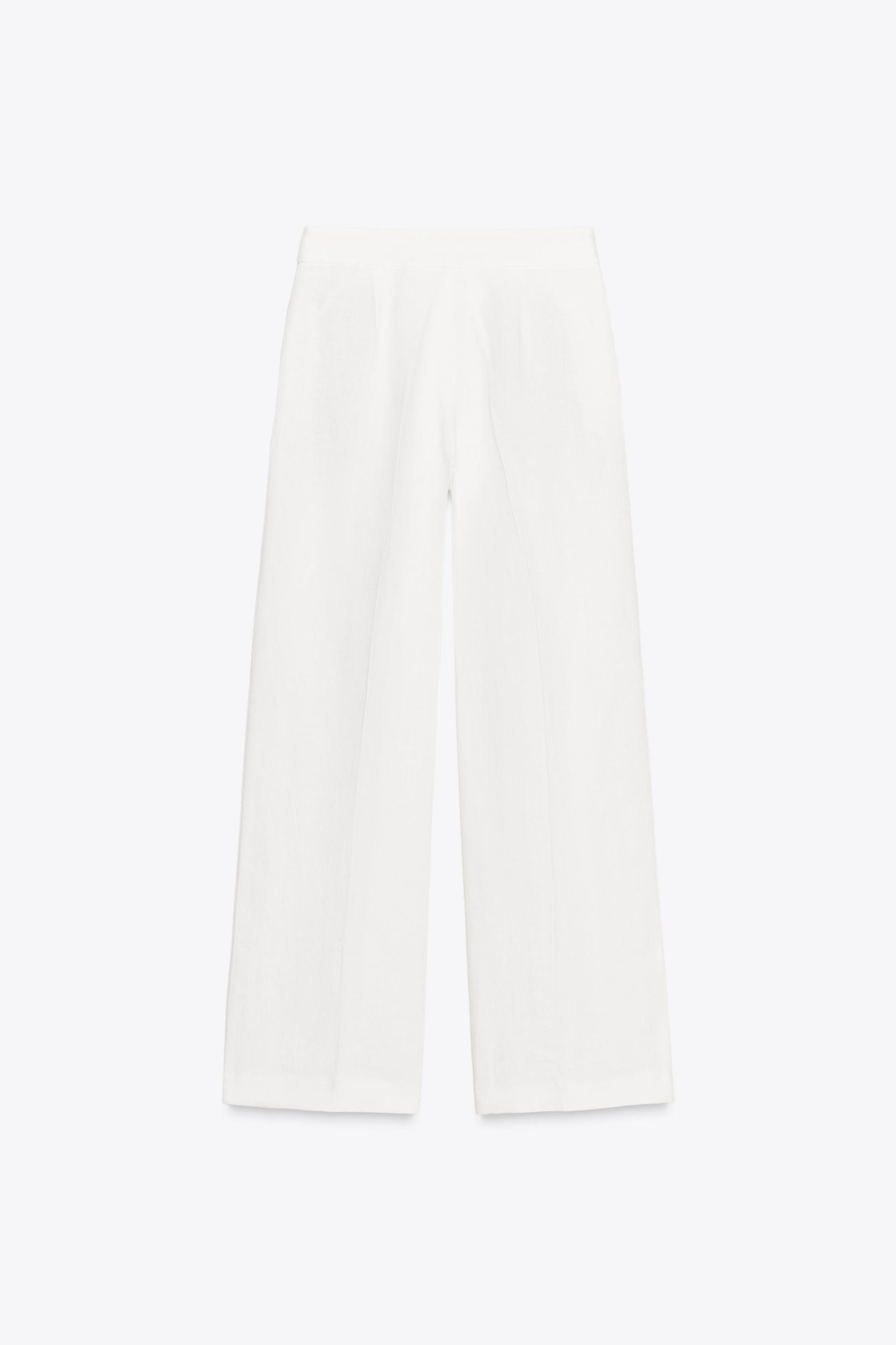 PLEATED LINEN TROUSERS