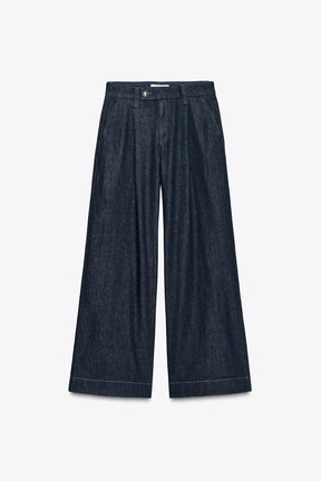 WIDE-LEG MID-WAIST JEANS
