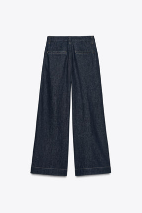 WIDE-LEG MID-WAIST JEANS