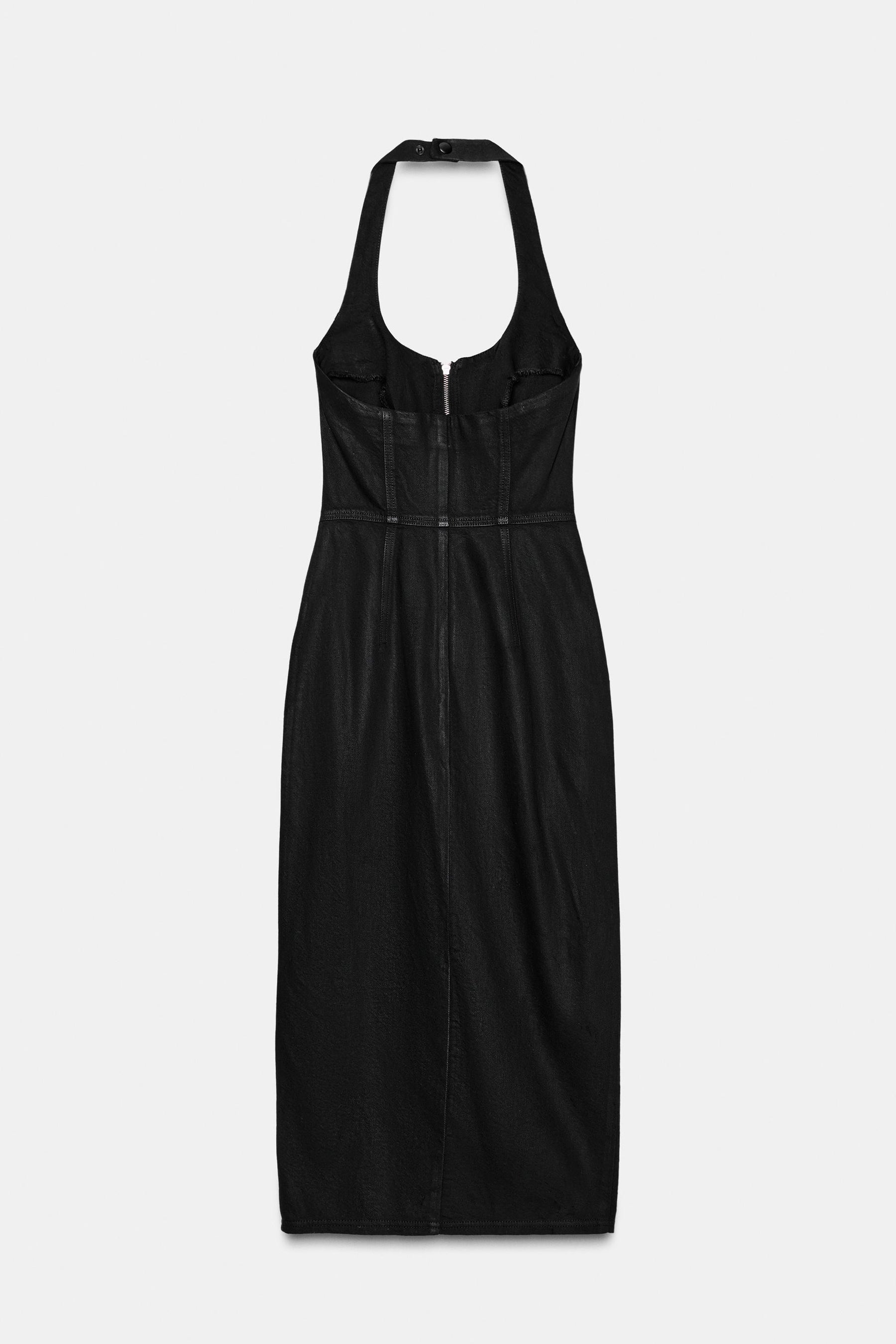 Z1975 COATED DENIM MIDI DRESS - Image 9