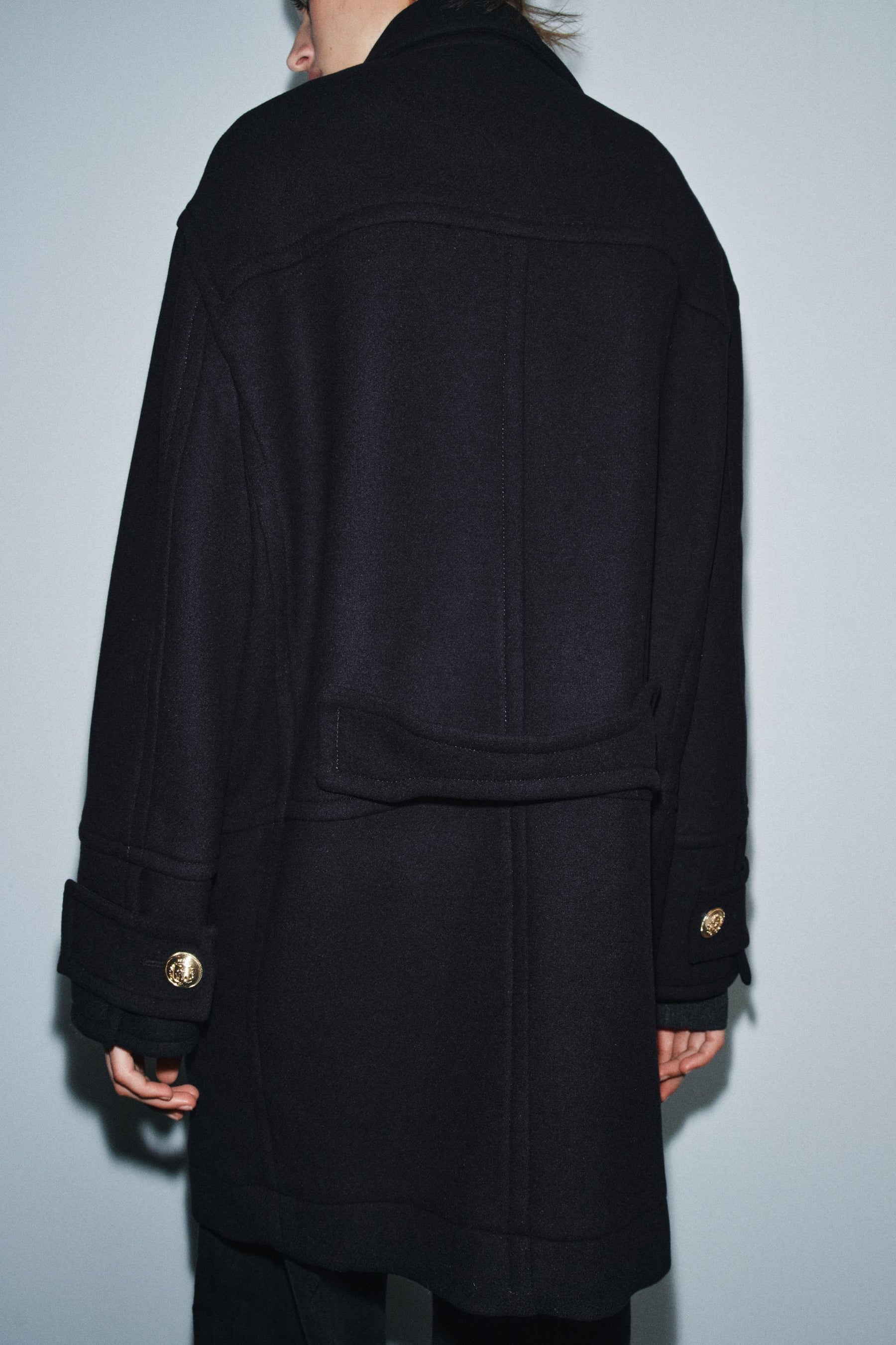 LIMITED EDITION WOOL BLEND DOUBLE-BREASTED COAT - Image 3