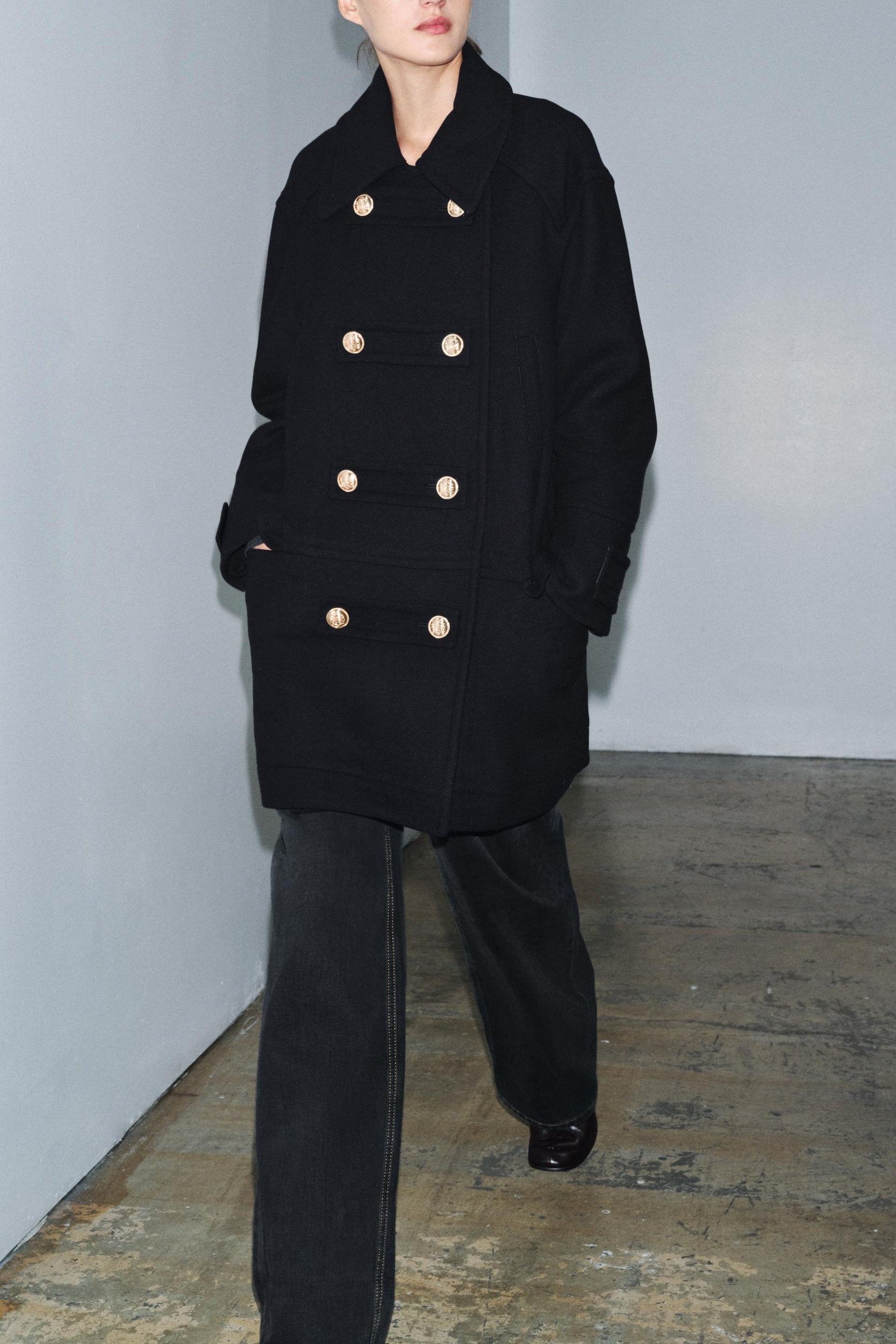 LIMITED EDITION WOOL BLEND DOUBLE-BREASTED COAT - Image 4