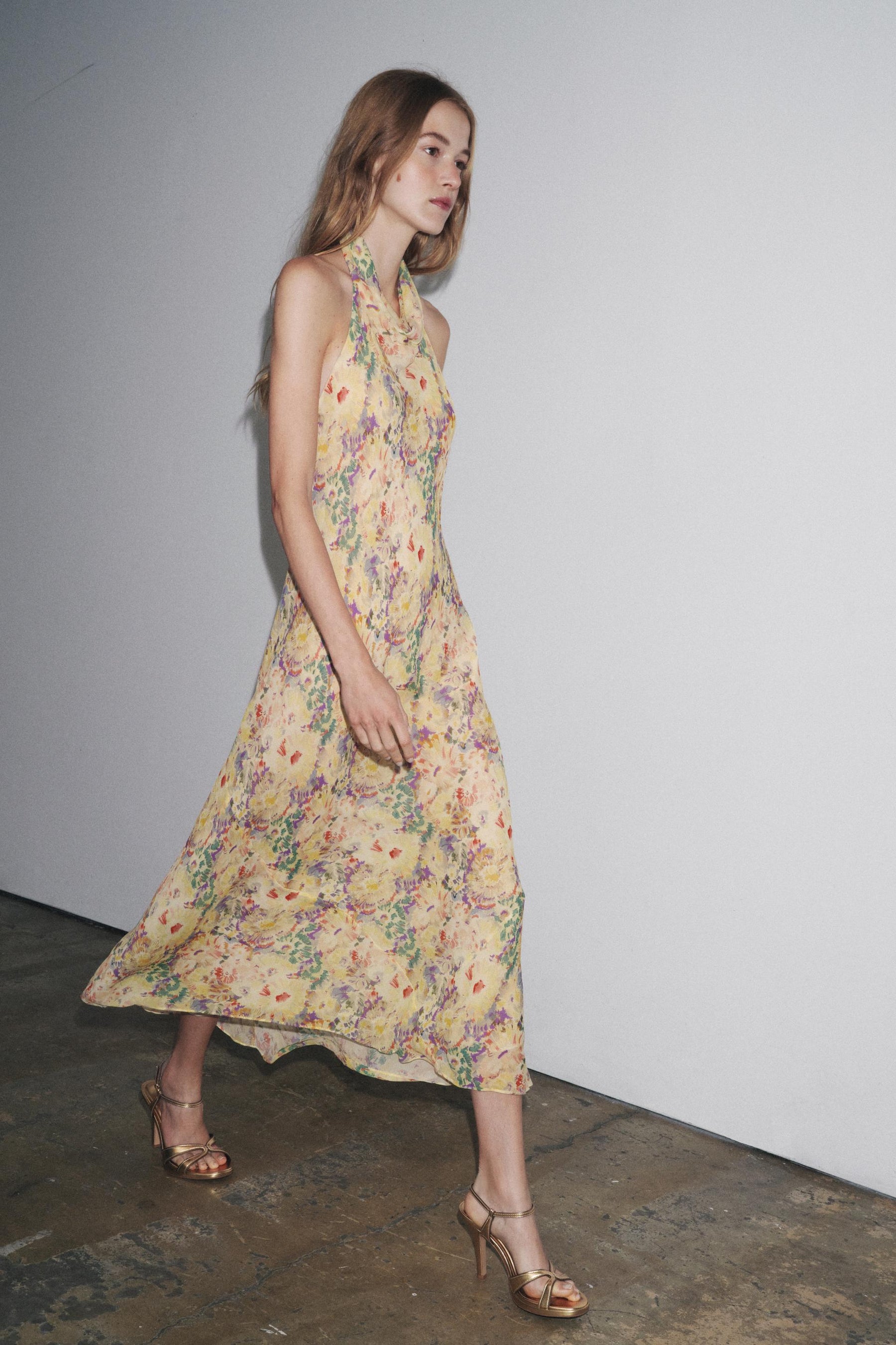FLORAL PRINT DRESS ZW COLLECTION - Image 1
