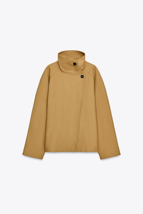 ZW COLLECTION MINIMAL SHORT TRENCH COAT - Image 6