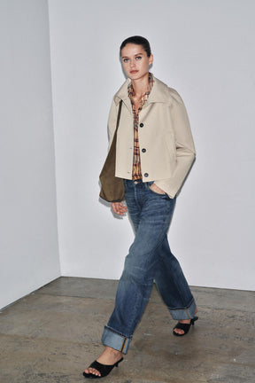 WATER-REPELLENT SHORT TRENCH COAT ZW COLLECTION - Image 1