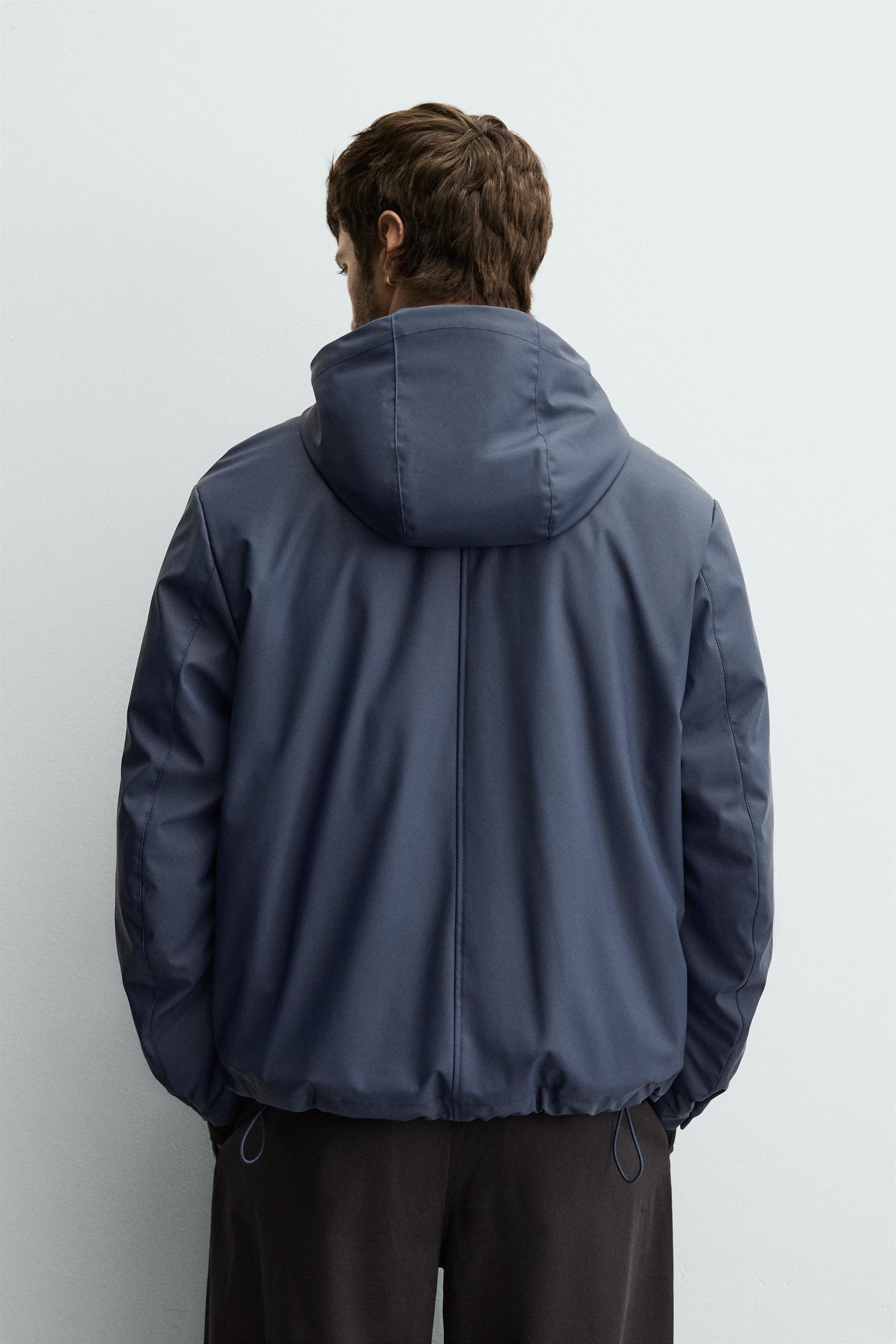 RUBBERISED EFFECT PARKA WITH HOODIE - Image 3