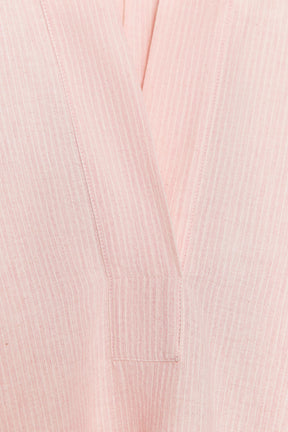 Oversized Striped Cape Shirt