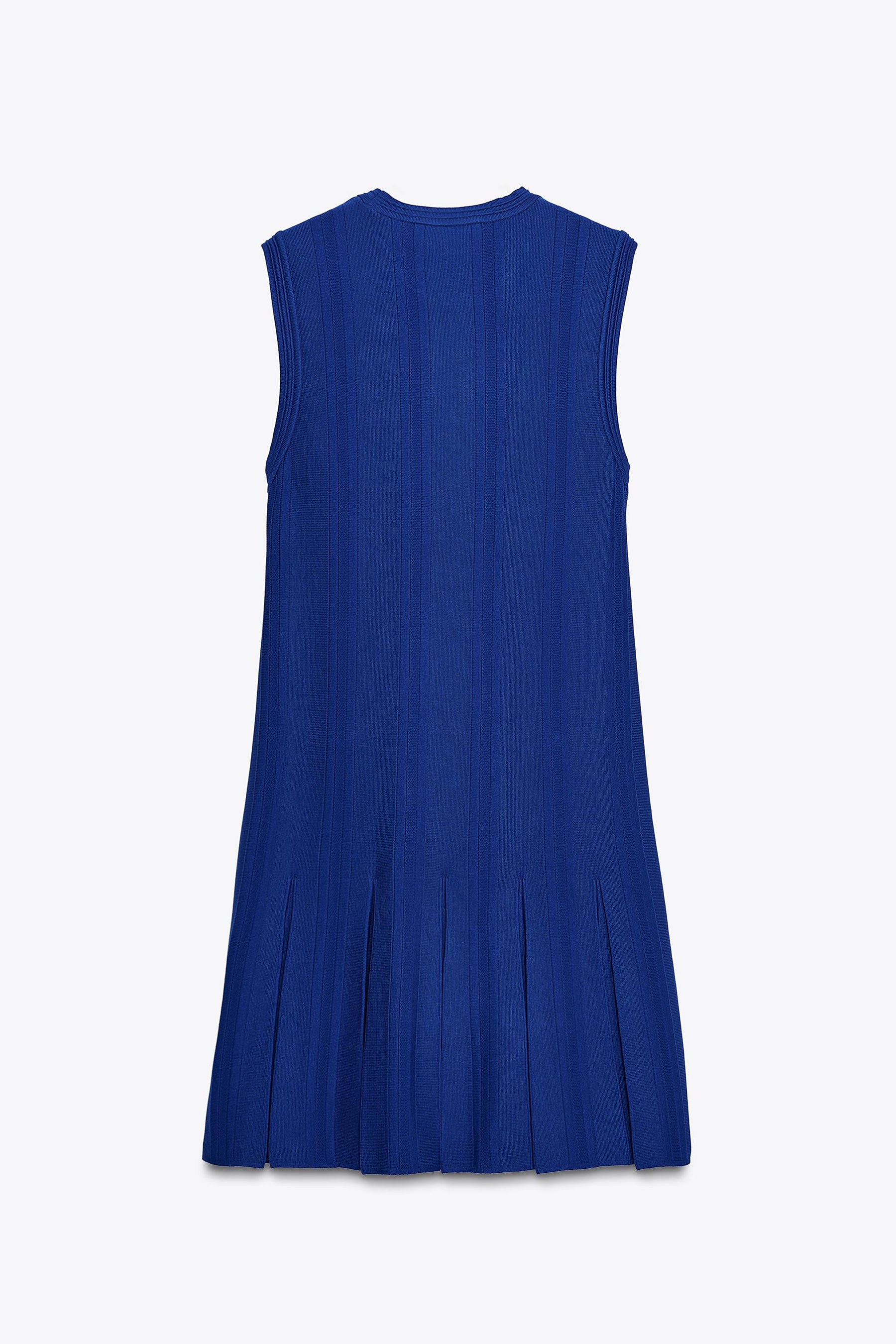 KNIT DRESS WITH BOX PLEATS - Image 4