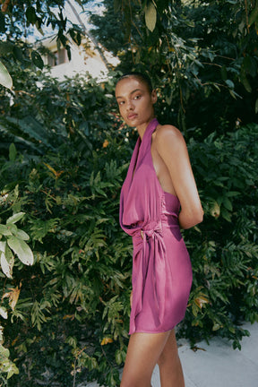 HALTER KNOT MINI DRESS - Image 3