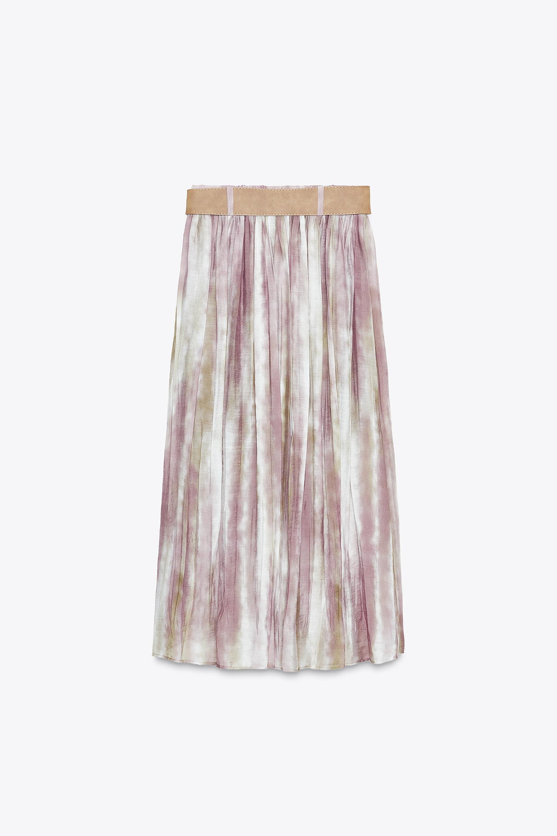 PRINTED MIDI SKIRT