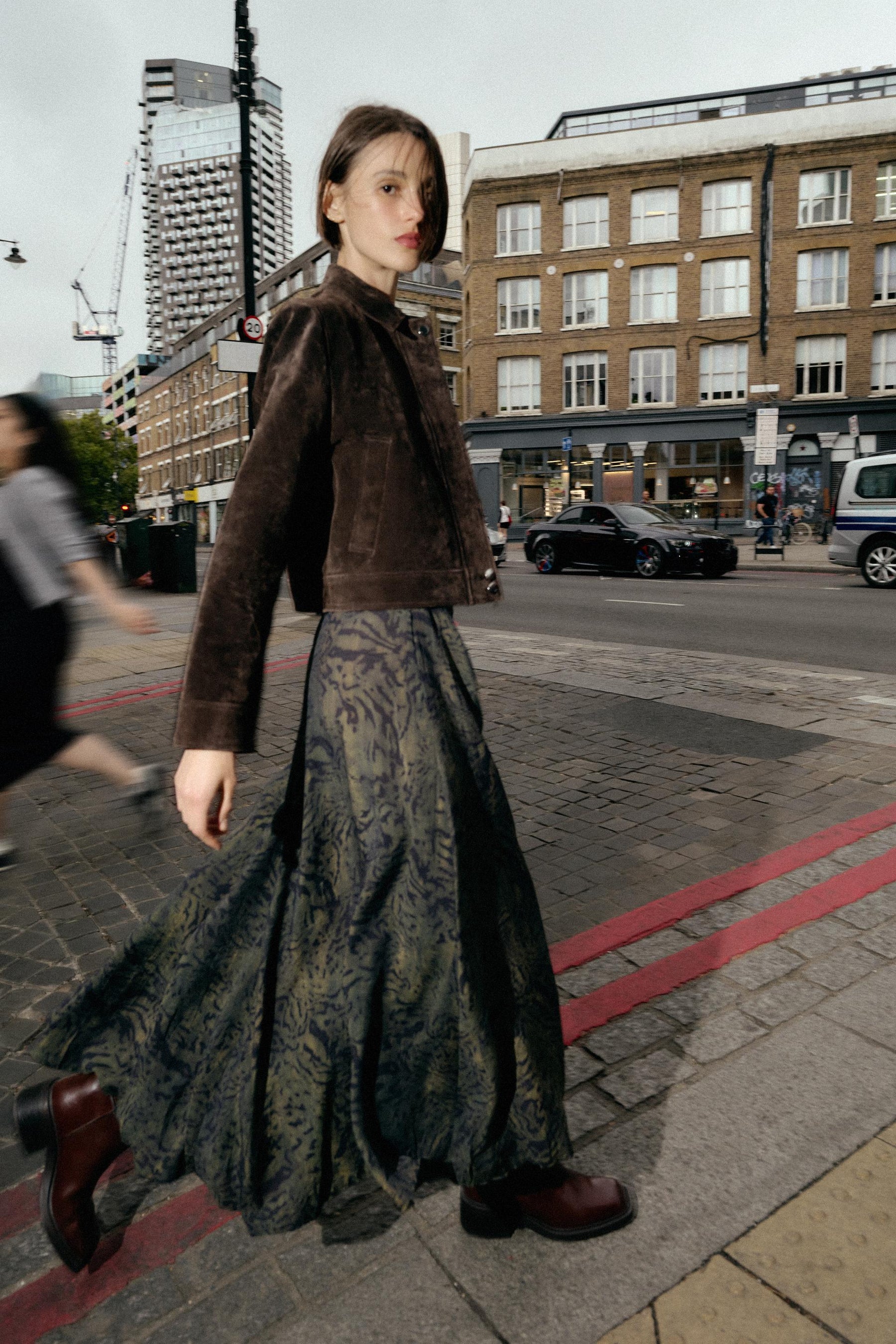 Animal Print Midi Skirt