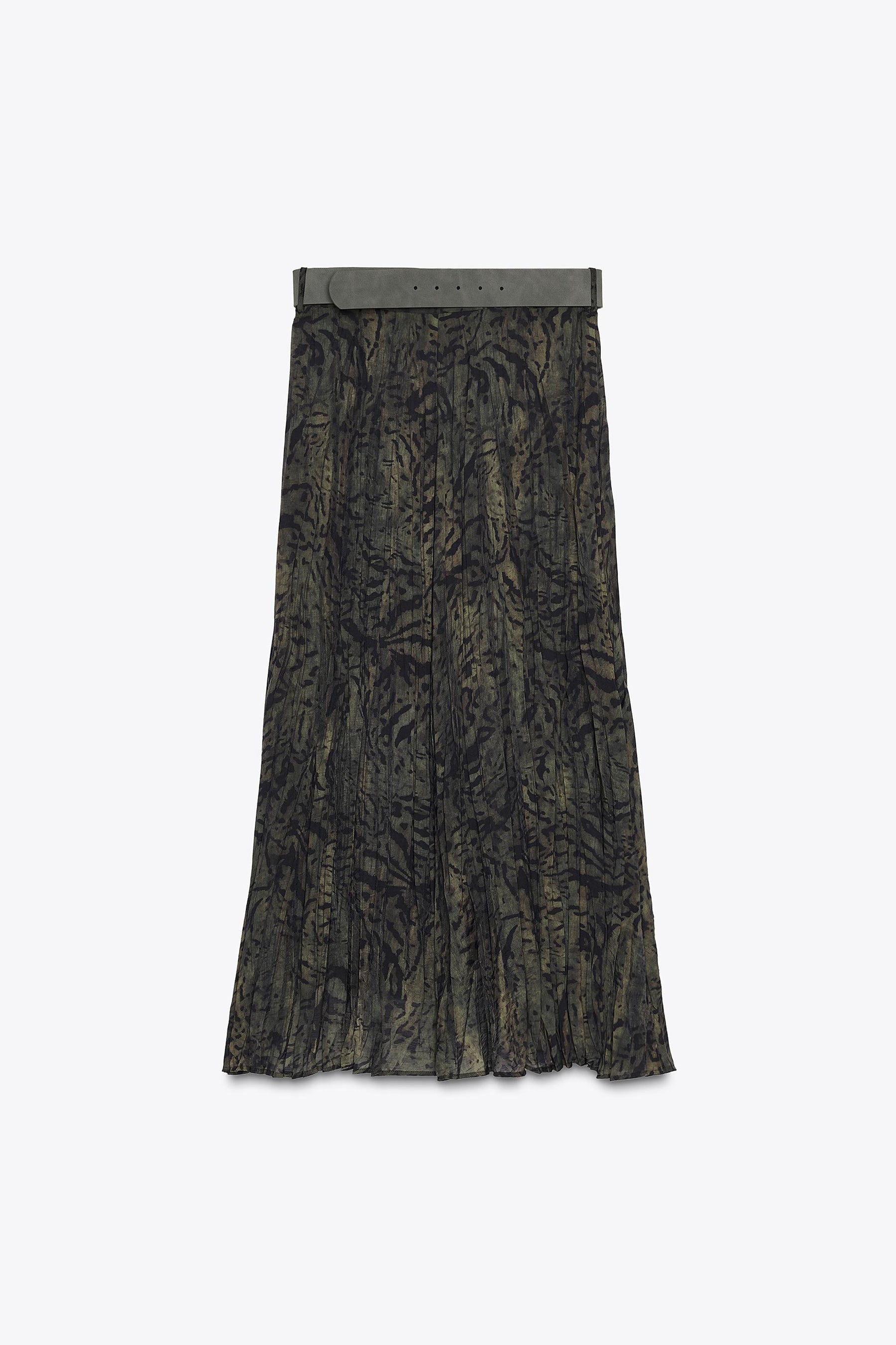 Animal Print Midi Skirt