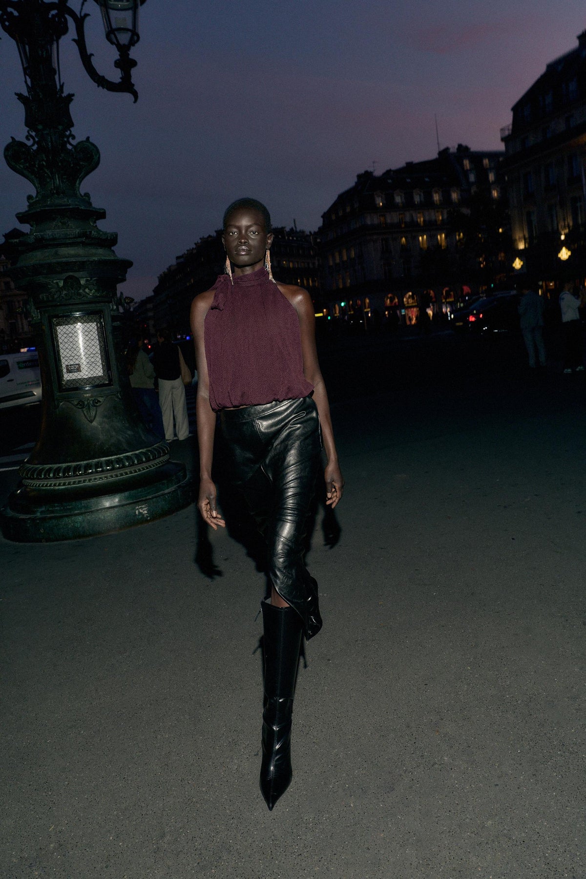 BALLOON HALTER NECK TOP