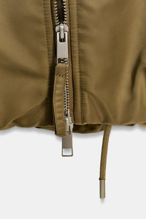 FAUX FUR COLLAR BOMBER JACKET ZW COLLECTION - Image 9